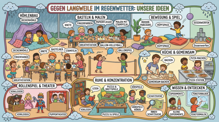 Regenwetter mit Kindern: 30 Ideen gegen Langeweile und Chaos zu Hause
