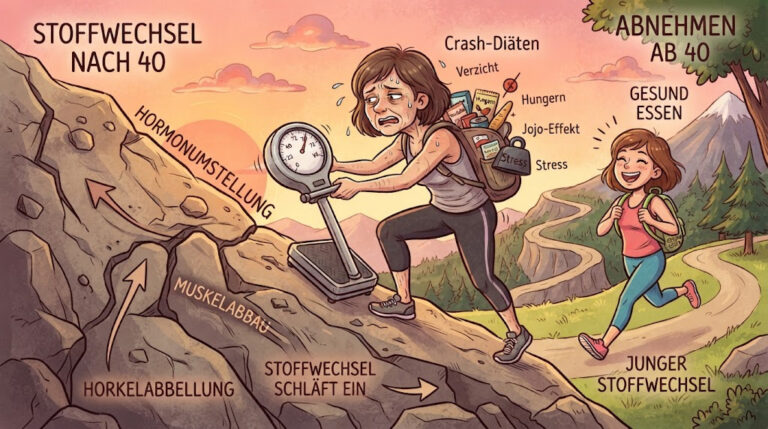 Abnehmen ab 40: Warum Crash-Diäten nicht mehr funktionieren