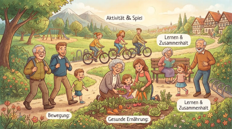 Gesund alt werden mit Kindern: Die Gewohnheiten, die über Jahrzehnte zählen