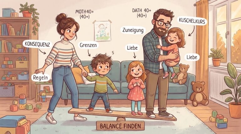 Konsequenz oder Kuschelkurs? Die richtige Balance in der Erziehung ab 40
