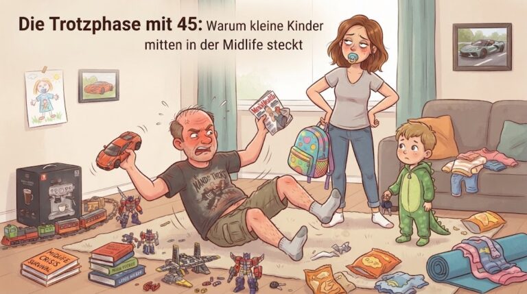 Die Trotzphase mit 45: Warum kleine Kinder mitten in der Midlife steckt