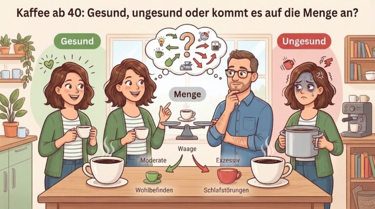 Kaffee ab 40: Gesund, ungesund oder kommt es auf die Menge an?