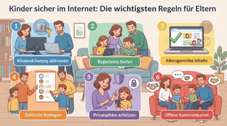 Kinder sicher im Internet: Die wichtigsten Regeln für Eltern