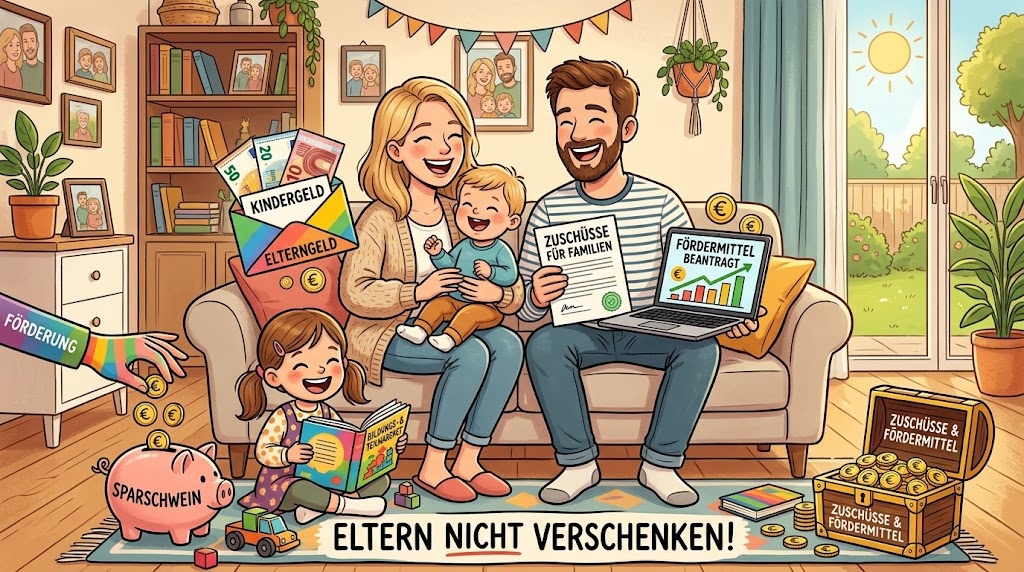 Familienförderungen und Zuschüsse: Dieses Geld sollten Eltern nicht verschenken